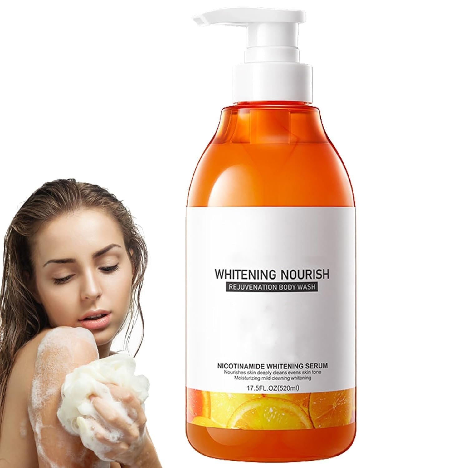 Гель для душу з вітаміном C та лимоном глибоке очищення для грубої шкіри, фото №1