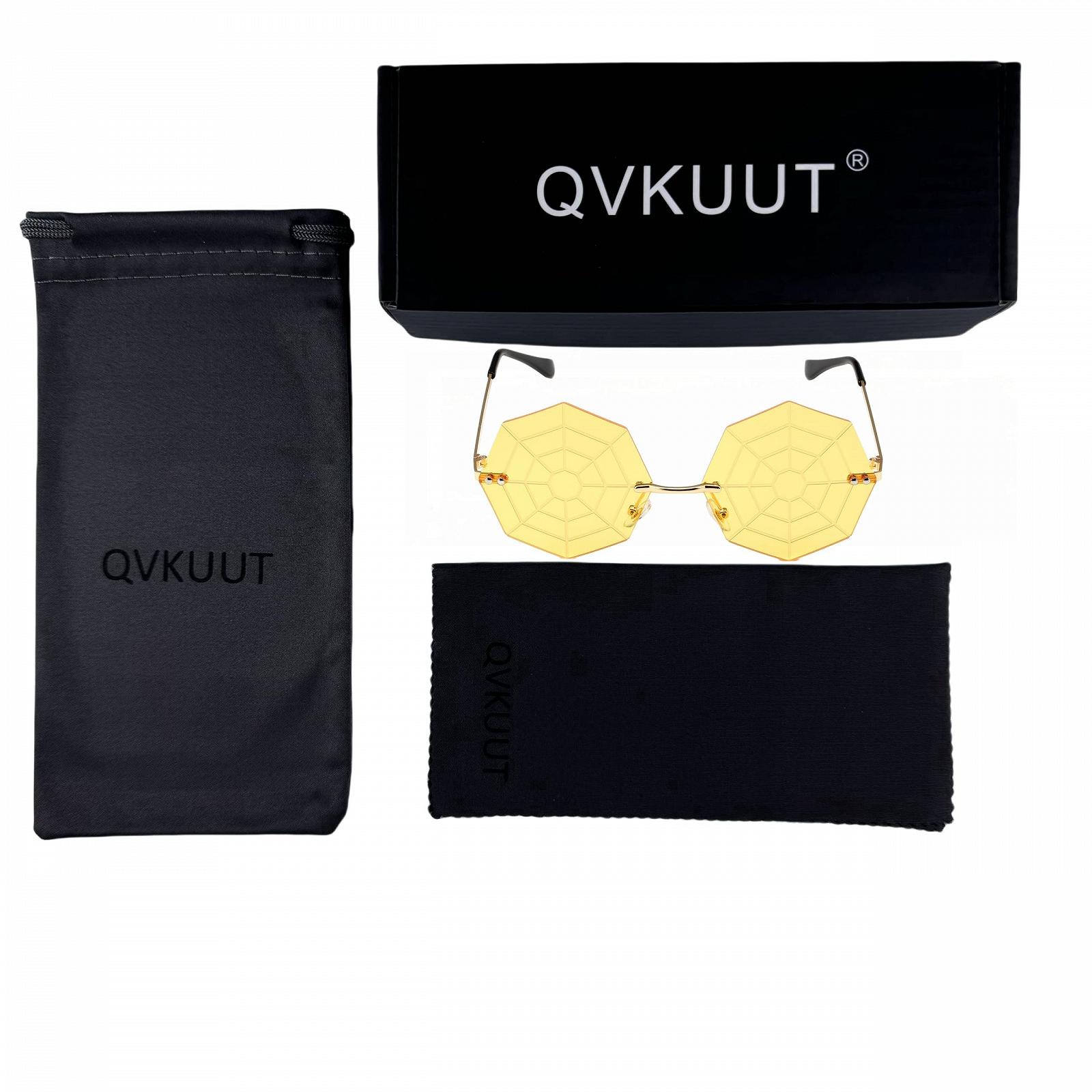 Октагональные Солнцезащитные Очки QVKUUT Паутина Дизайн, фото №4