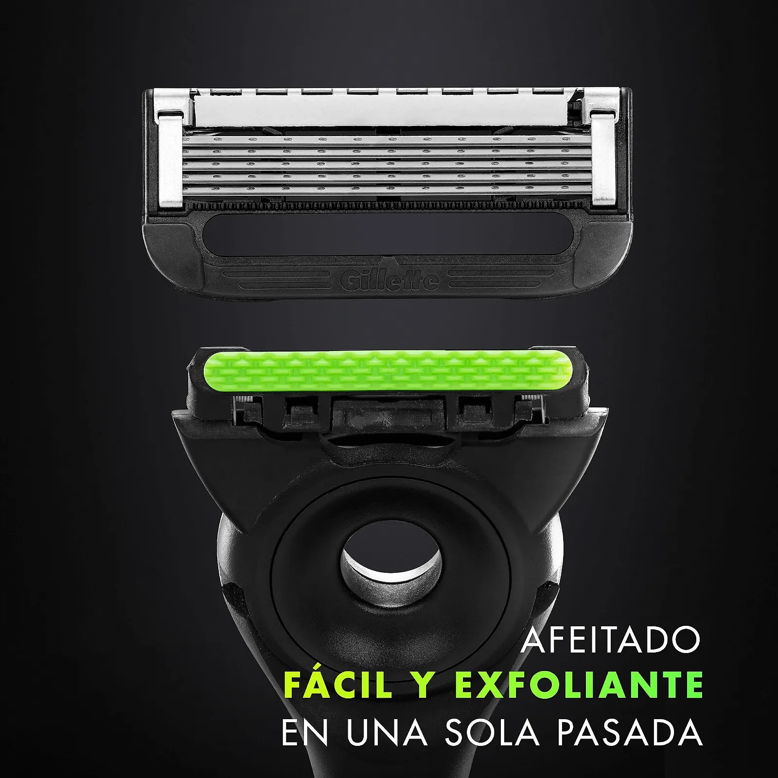 Бритва для мужчин Gillette Labs с отшелушивающей полоской дорожным чехлом и 2 сменными кассетами, фото №3