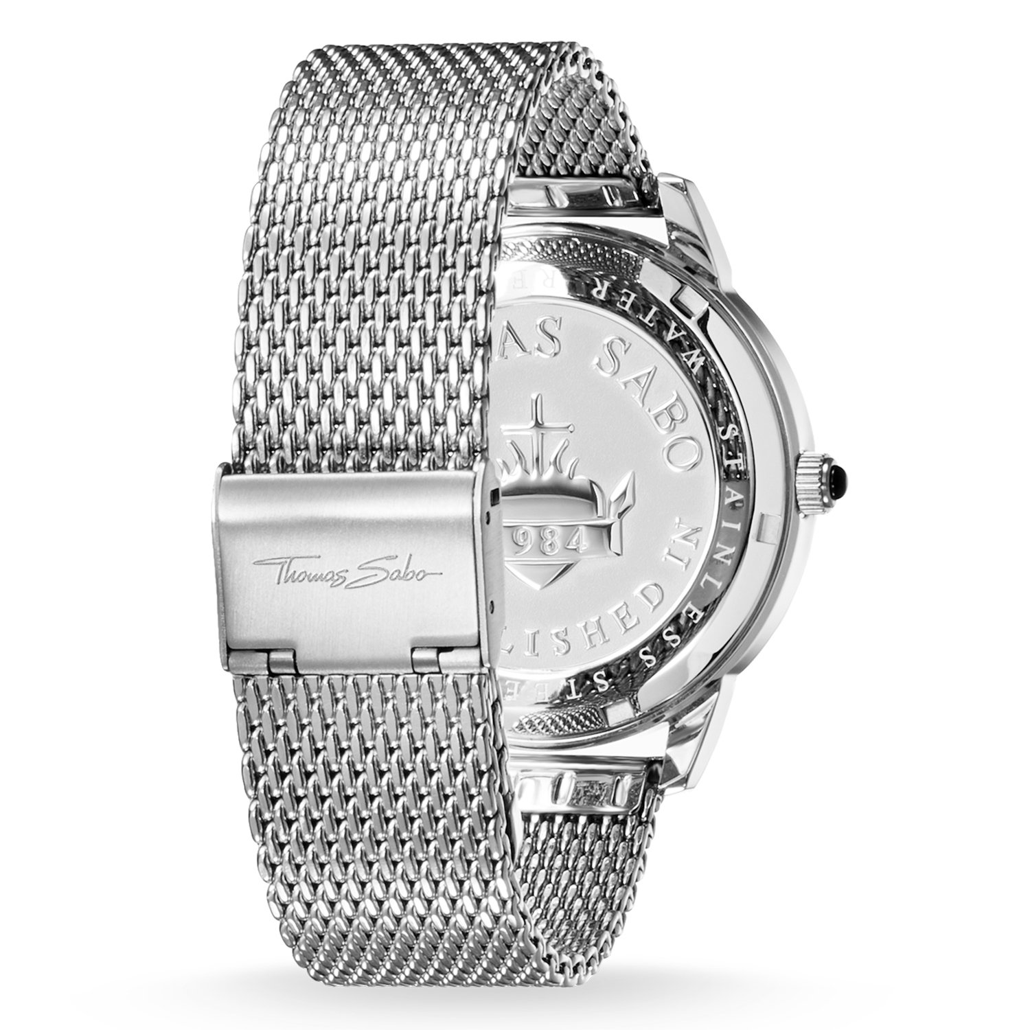 Мужские часы Thomas Sabo Rebel Spirit Серебристый Черный Аналоговые Кварцевые, фото №3
