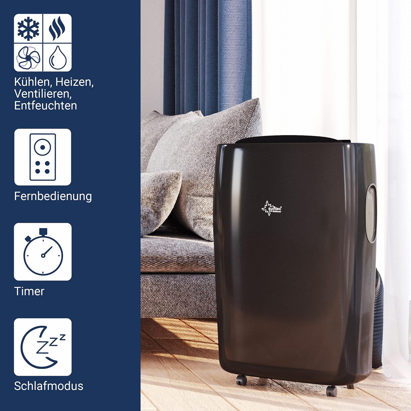 Мобільний кондиціонер Suntec Progress 12,000 Eco 14420 4-в-1 чорний 12,000 BTU/h, фото №3