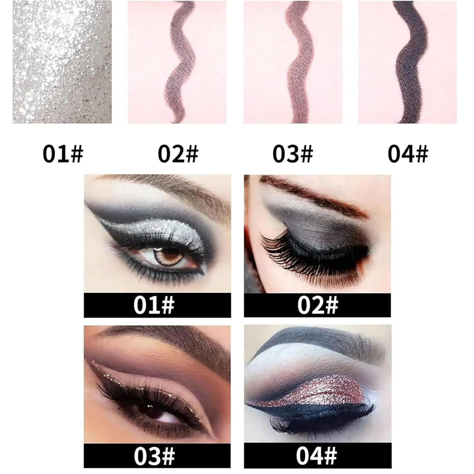 Гель-Олівець Ayky Long Wear Gel Eyeliner, чорний, фото №7 Гель-Олівець Ayky Long Wear Gel Eyeliner, чорний, фото №7