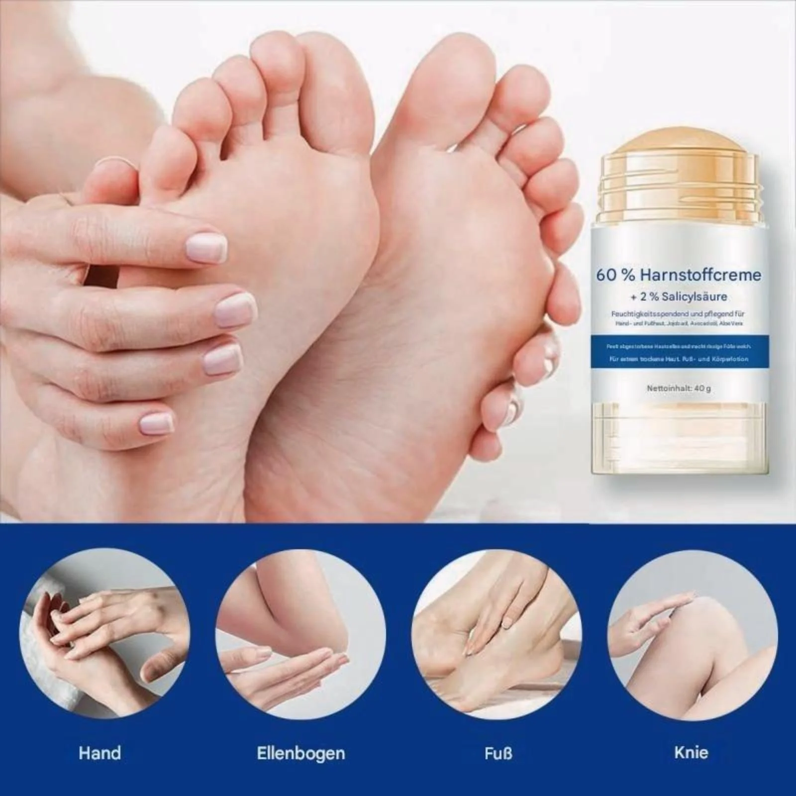 Увлажняющий крем для ног против трещин 2025 Newest для пяток, локтей и коленей, фото №3