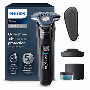 Електробритва PHILIPS Series 7000 S7886/55 для вологого та сухого гоління з відкидним тримером, станцією очищення, зарядною станцією та дорожнім чохлом - Фото 1