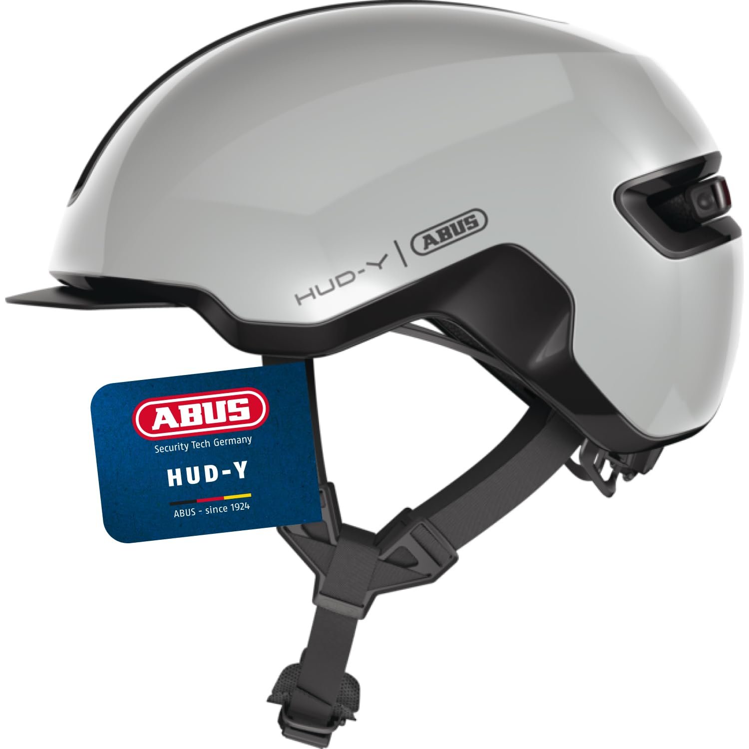 Шлем Urban ABUS HUD-Y с магнитной, перезаряжаемой LED задней подсветкой и магнитной застежкой, фото №1