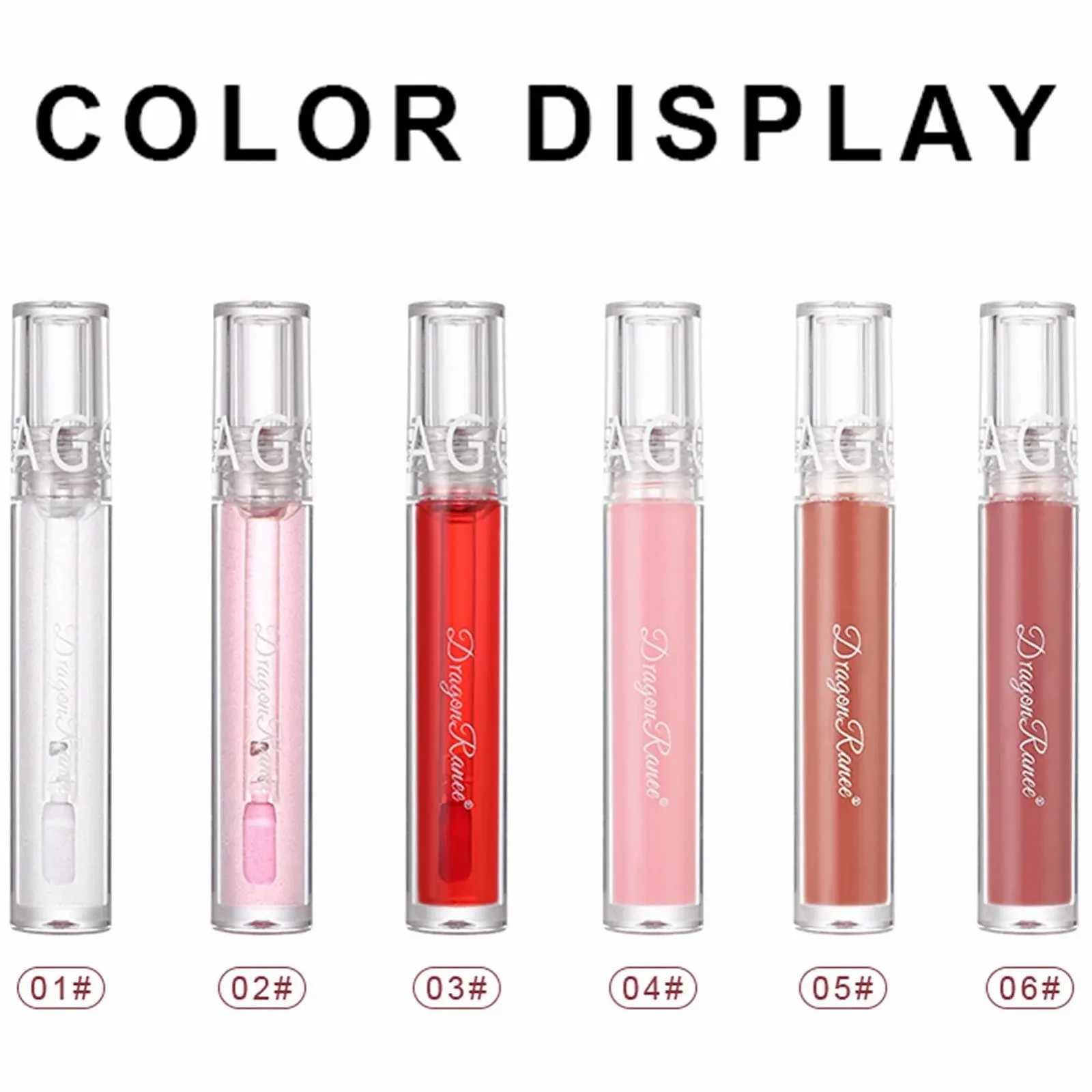 Набір блисків для губ 6 кольорів Зволожуючий, фото №5