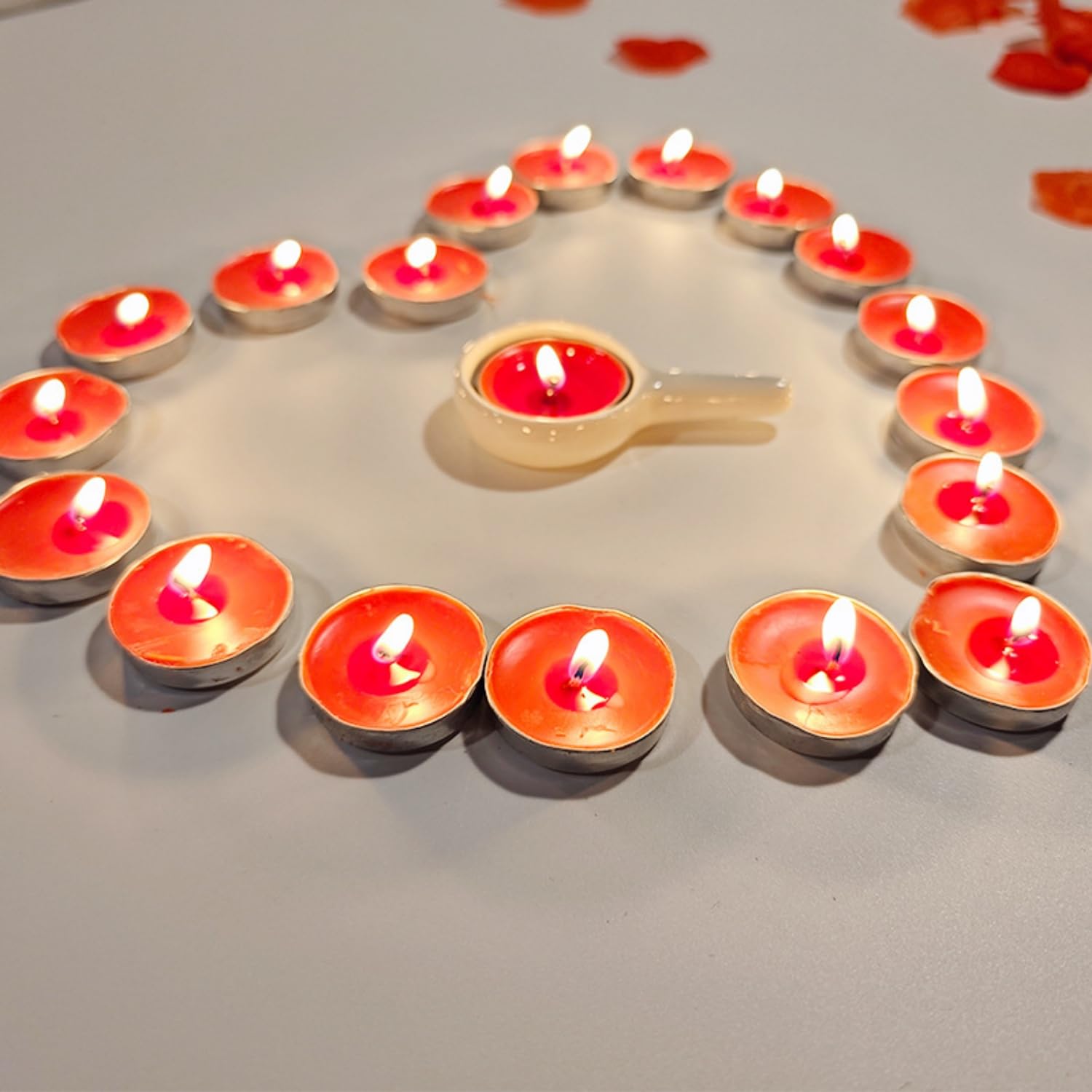 Набір Свічки 50 шт. Чайні Свічки Круглі, Романтичні, Бездимні, Любовні, Червоні, фото №5 Набір Свічки 50 шт. Чайні Свічки Круглі, Романтичні, Бездимні, Любовні, Червоні, фото №5