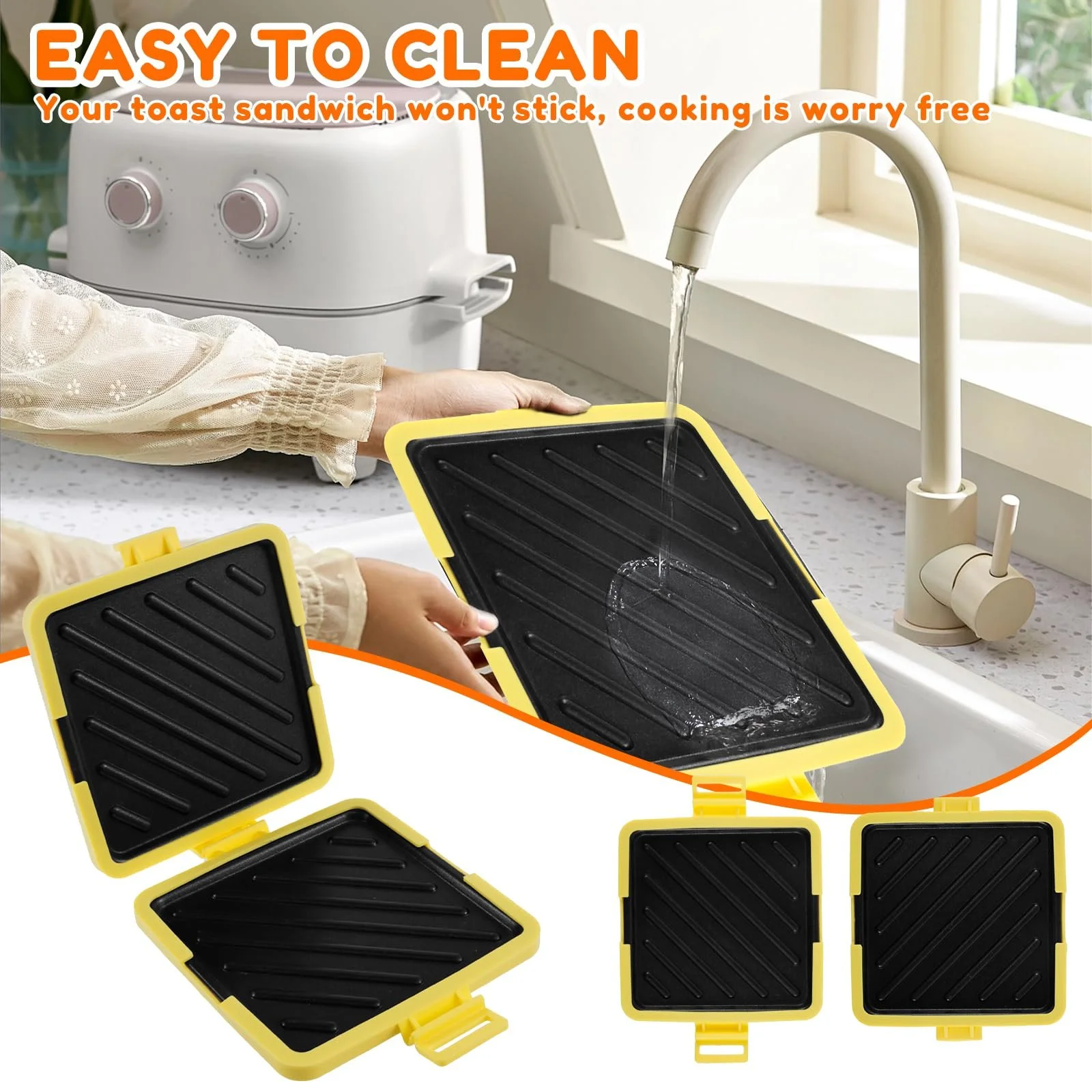 Сэндвичница для микроволновки Silicone Microwave для приготовления хрустящих сэндвичей, фото №5 Сэндвичница для микроволновки Silicone Microwave для приготовления хрустящих сэндвичей, фото №5