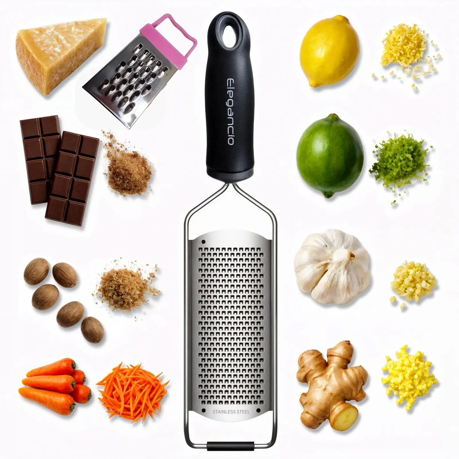 Ручная терка ELEGANCIO для сыра из нержавеющей стали, фото №5