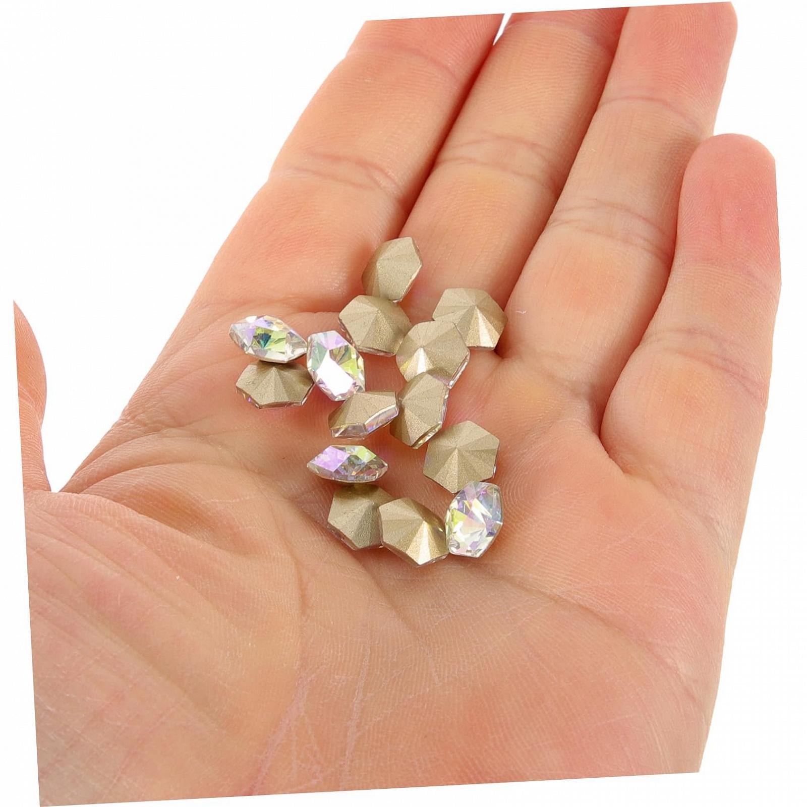 Стразы для ногтей Healvian, шестиугольные, 50 шт., фото №2