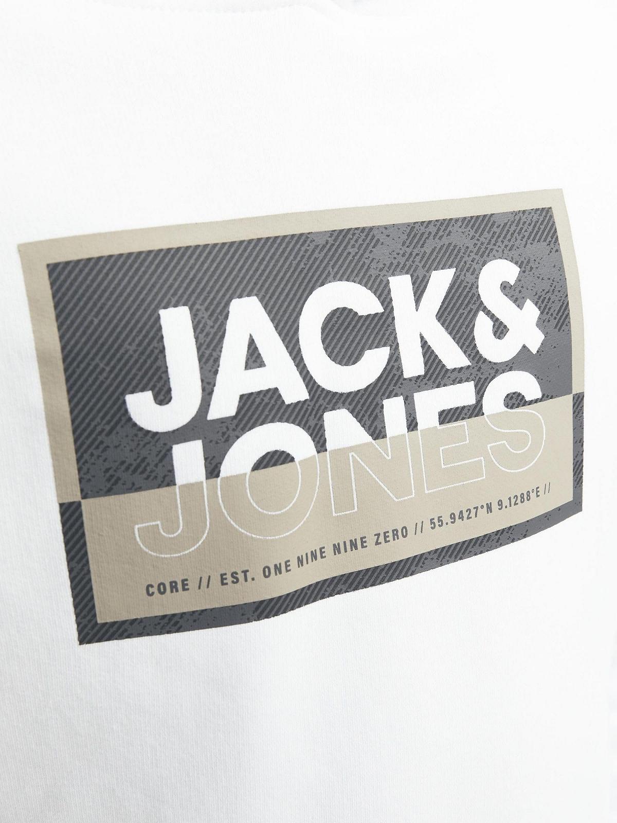 Худи Jack & Jones Jungen Jcologan Ss24 Print Sweat Hood Sn Jnr, фото №6