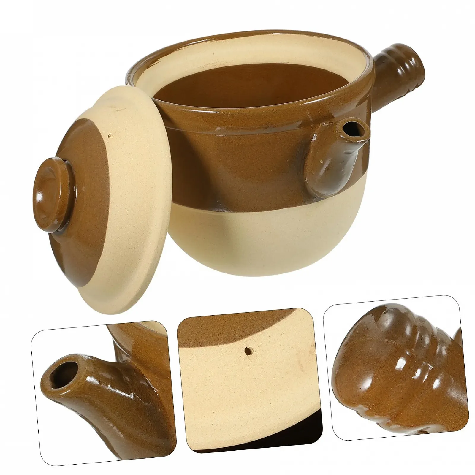 Керамическая кастрюля Hitzebeständig 2 л с эргономичной ручкой, фото №9