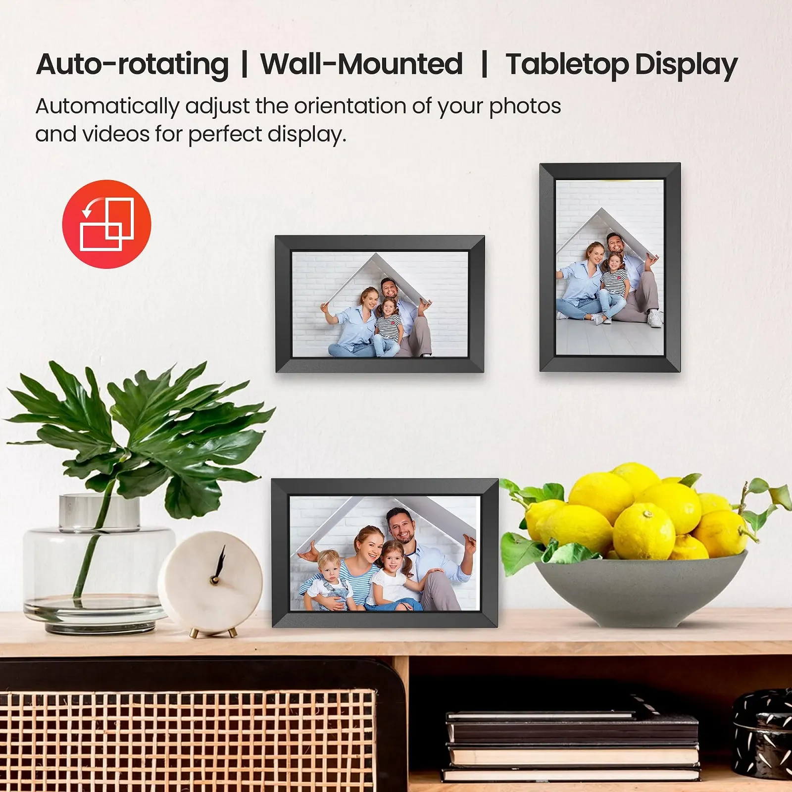 Цифровая фоторамка FRAMEO 10.1 дюйма 1280 x 800 IPS Touchscreen 32 GB Auto Rotation, фото №7 Цифровая фоторамка FRAMEO 10.1 дюйма 1280 x 800 IPS Touchscreen 32 GB Auto Rotation, фото №7