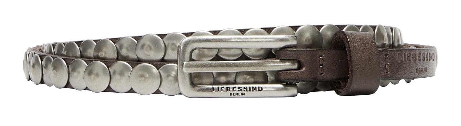 Ремінь Liebeskind Berlin I 10 мм STUDDED BELTS Вичищена Шкіра Камінь, камінь, фото №1