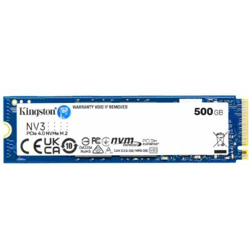 Накопичувач SSD M2 500Gb Kingston NV3 PCI Express 4.0 x4 (SNV3S/500G), фото №1