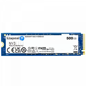 Накопичувач SSD M2 500Gb Kingston NV3 PCI Express 4.0 x4 (SNV3S/500G) - Фото 1