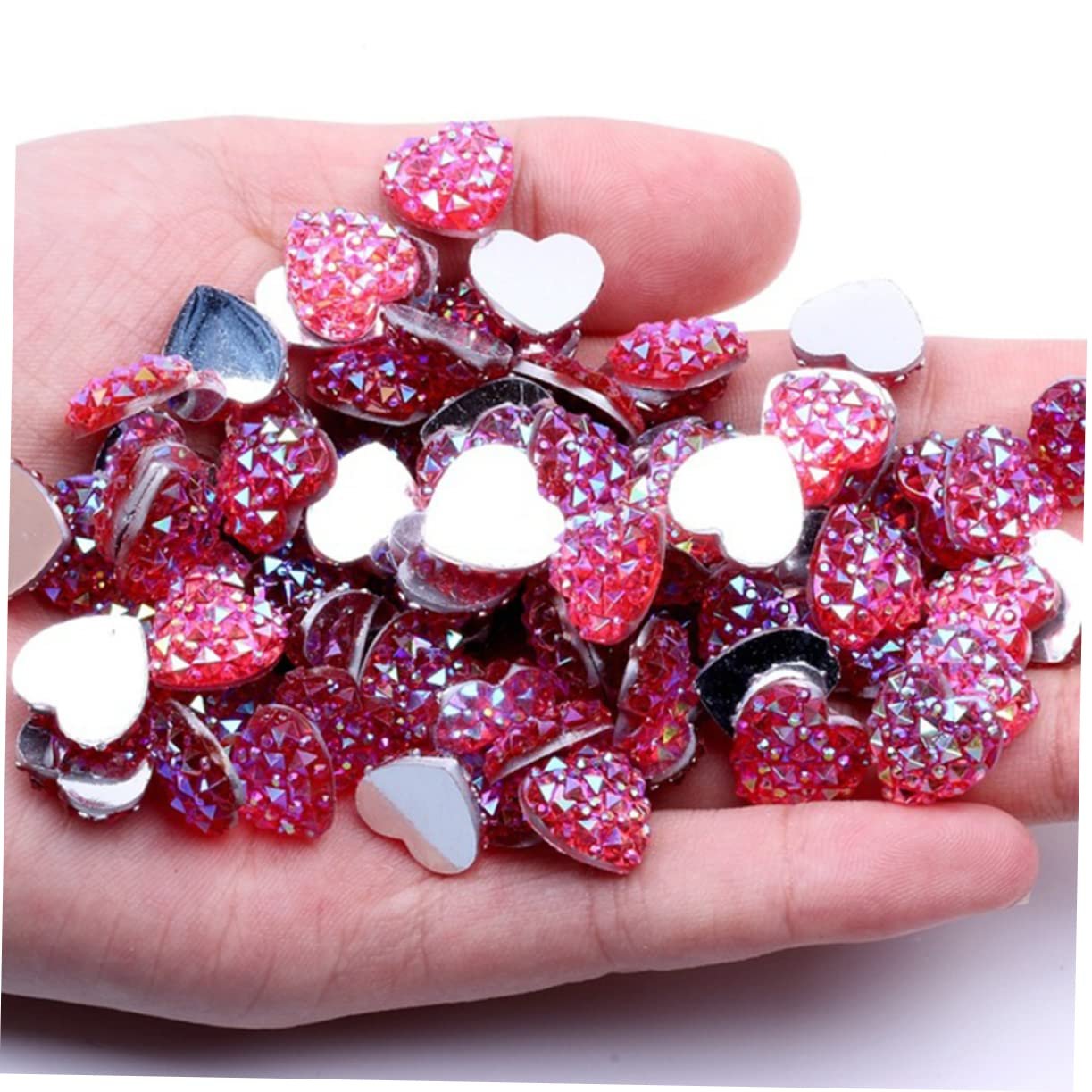 Стрази Прикраса для нігтів Серце STOBOK Змішані кольори, 40 шт, фото №8