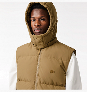 Жилет Lacoste ULTED CROC DOWN коричневый XL synthetic.ua - Фото 1