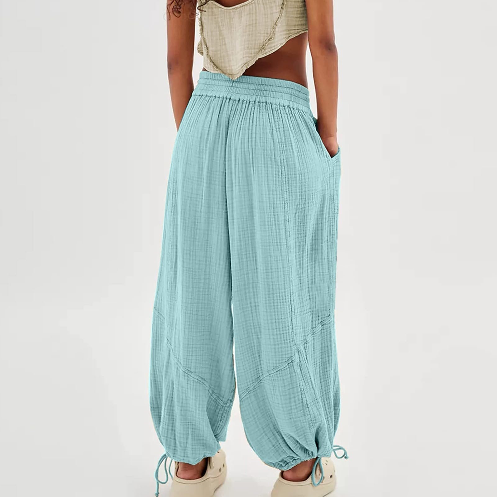 Штаны гаремные CCOOfhhc Женские Летние XXL Вискоза, фото №4 Штаны гаремные CCOOfhhc Женские Летние XXL Вискоза, фото №4