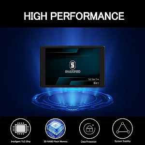 Внутрішній SSD S SHARKSPEED 256 ГБ 2.5 дюйма SATA 3 (6 Гб/с) TLC 3D NAND synthetic.ua - Фото 1