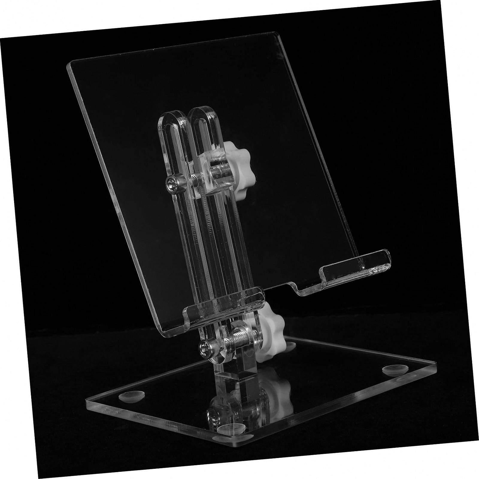 Тримач для мобільного телефону акриловий прозорий Operitacx регульований багатофункціональний настільний для офісу та дому, фото №3