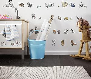 Наклейка на стену Komar Disney Cats and Dogs 50 x 70 см 27 шт. synthetic.ua - Фото 1