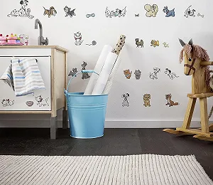 Наклейка на стіну Komar Disney Cats and Dogs 50 x 70 см 27 шт. synthetic.ua - Фото 1