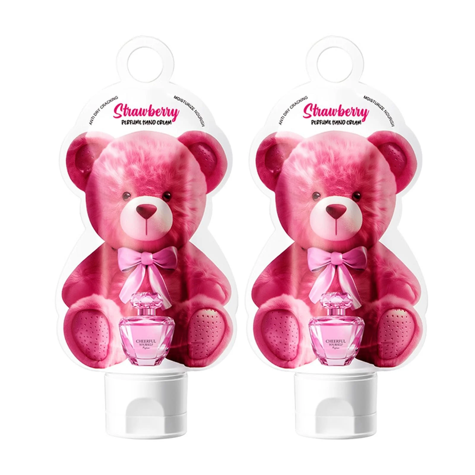 Крем для рук Полуниця Зволожуючий крем для сухої шкіри, 2 шт, фото №1