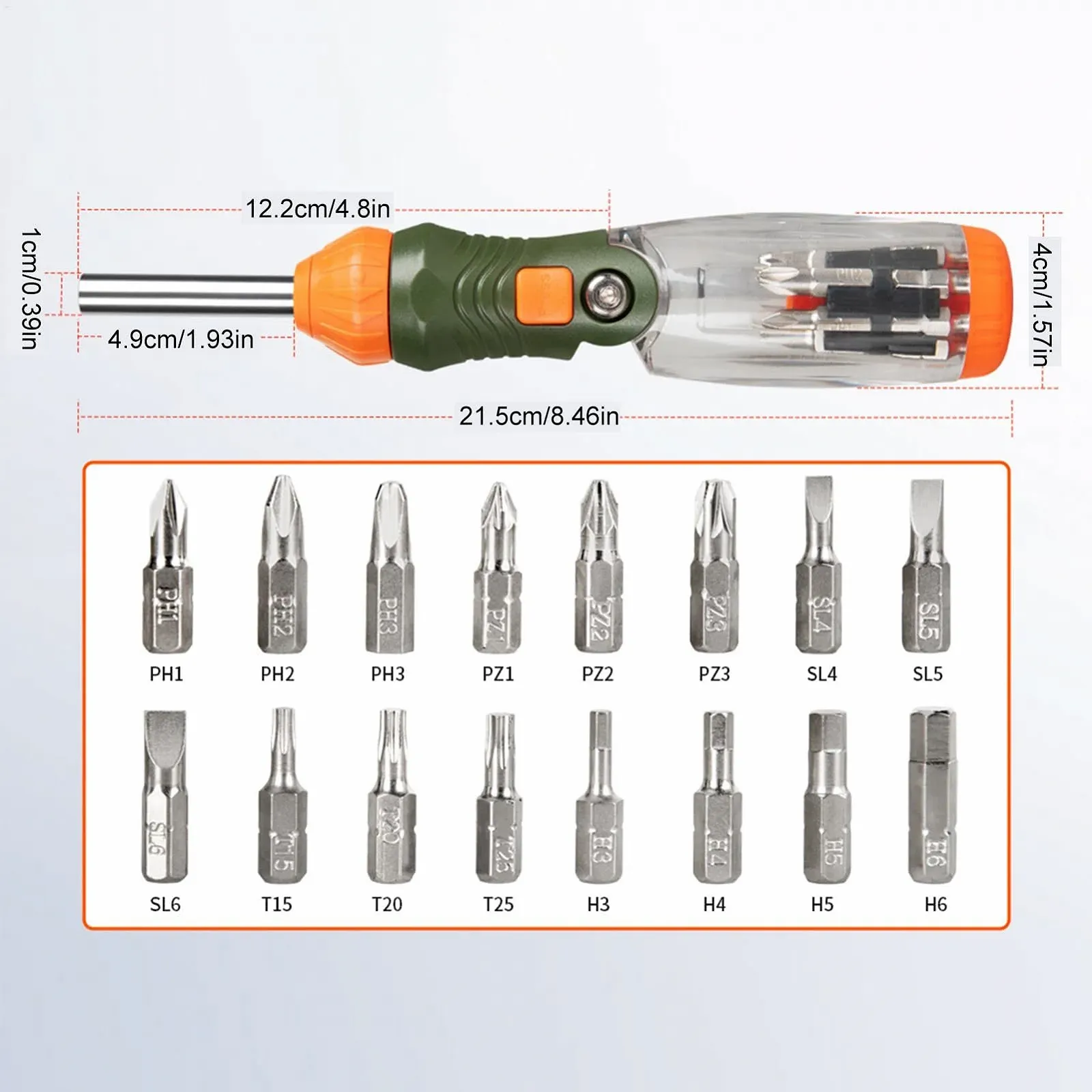 Набір викруток портативний прецизійний багатофункціональний з тріскачкою, фото №6