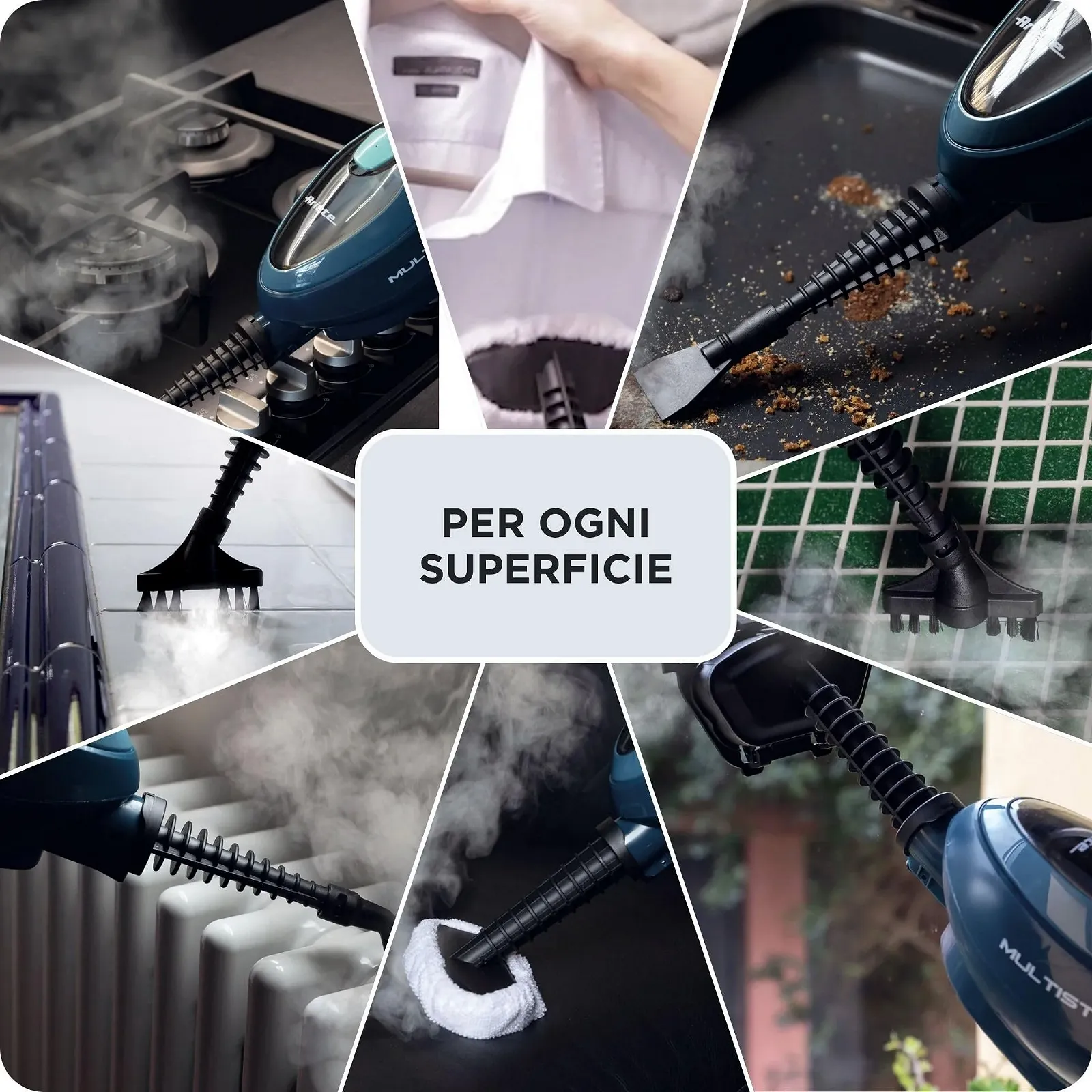 Парова швабра Ariete 4164 10 в 1 1500 Вт Blue, фото №4 Парова швабра Ariete 4164 10 в 1 1500 Вт Blue, фото №4