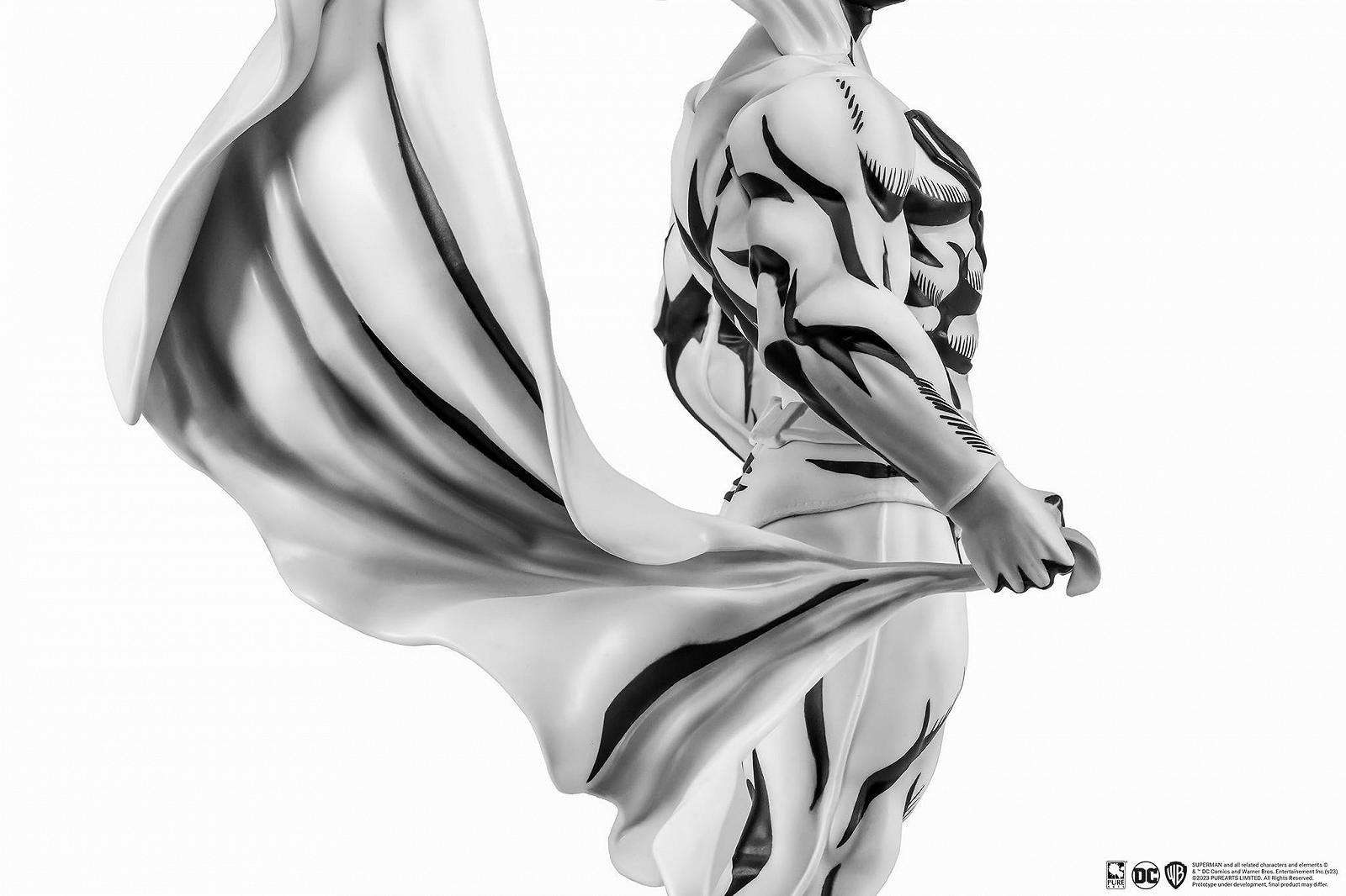 Статуя Superman Pure Arts Чорно-білий 30 см, фото №8
