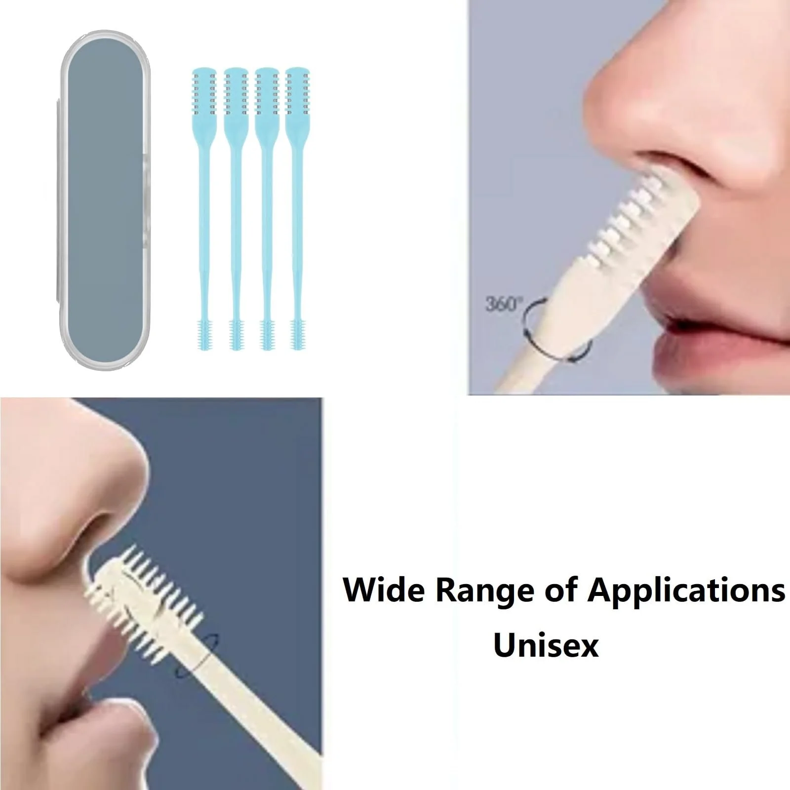 Тример для носа Double-Sided Nose Hair Knife з 360° обертанням, фото №7