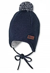 Вязана шапка Sterntaler Unisex Ocs з помпоном - Фото 1