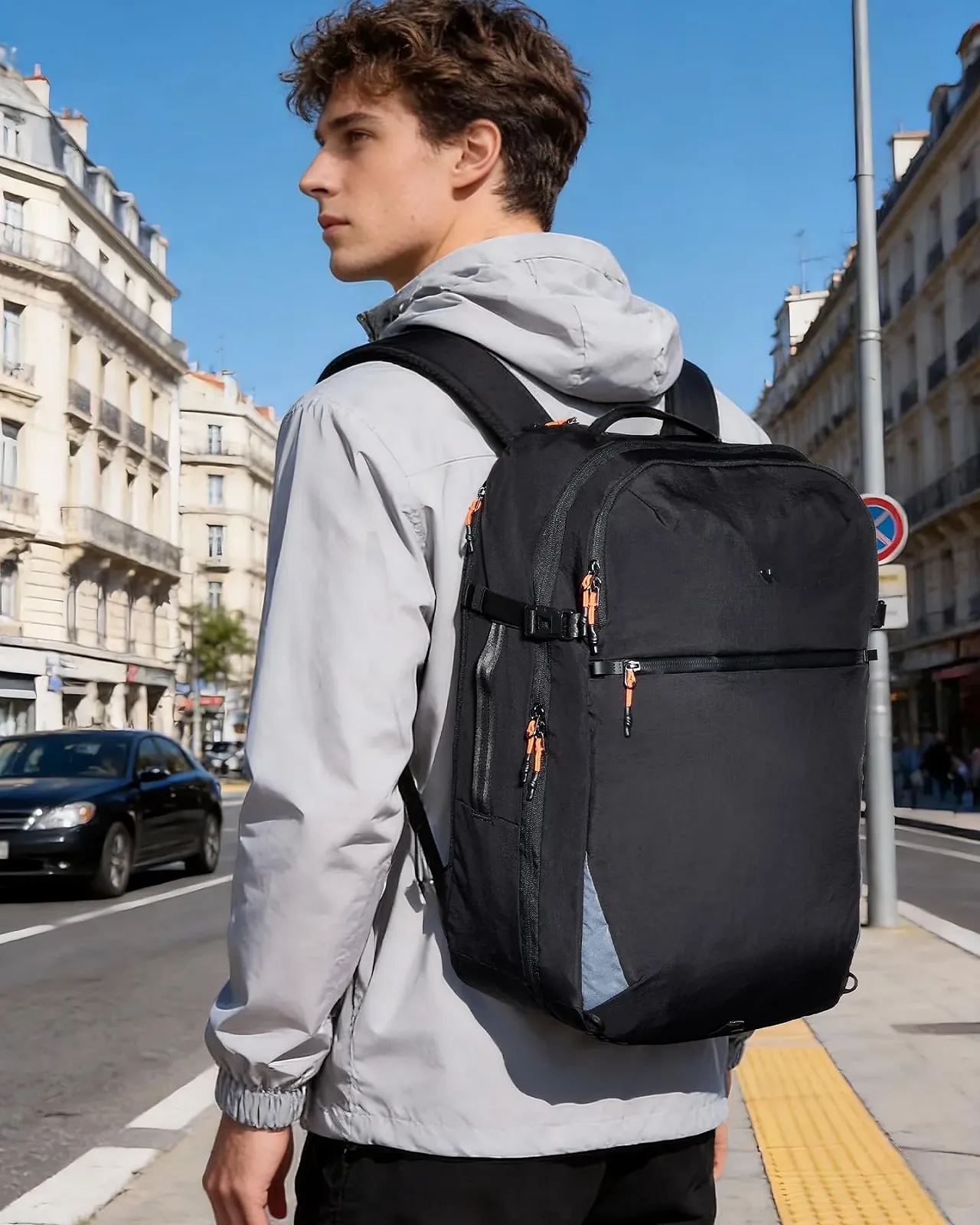 Рюкзак для ноутбука Inateck Lightour—BPX33 15.6-16 дюймов дорожный 39L TSA, фото №8