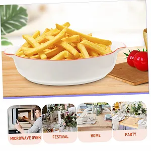 Форма для випікання керамічна з подвійною ручкою для кексів та запіканок synthetic.ua - Фото 1