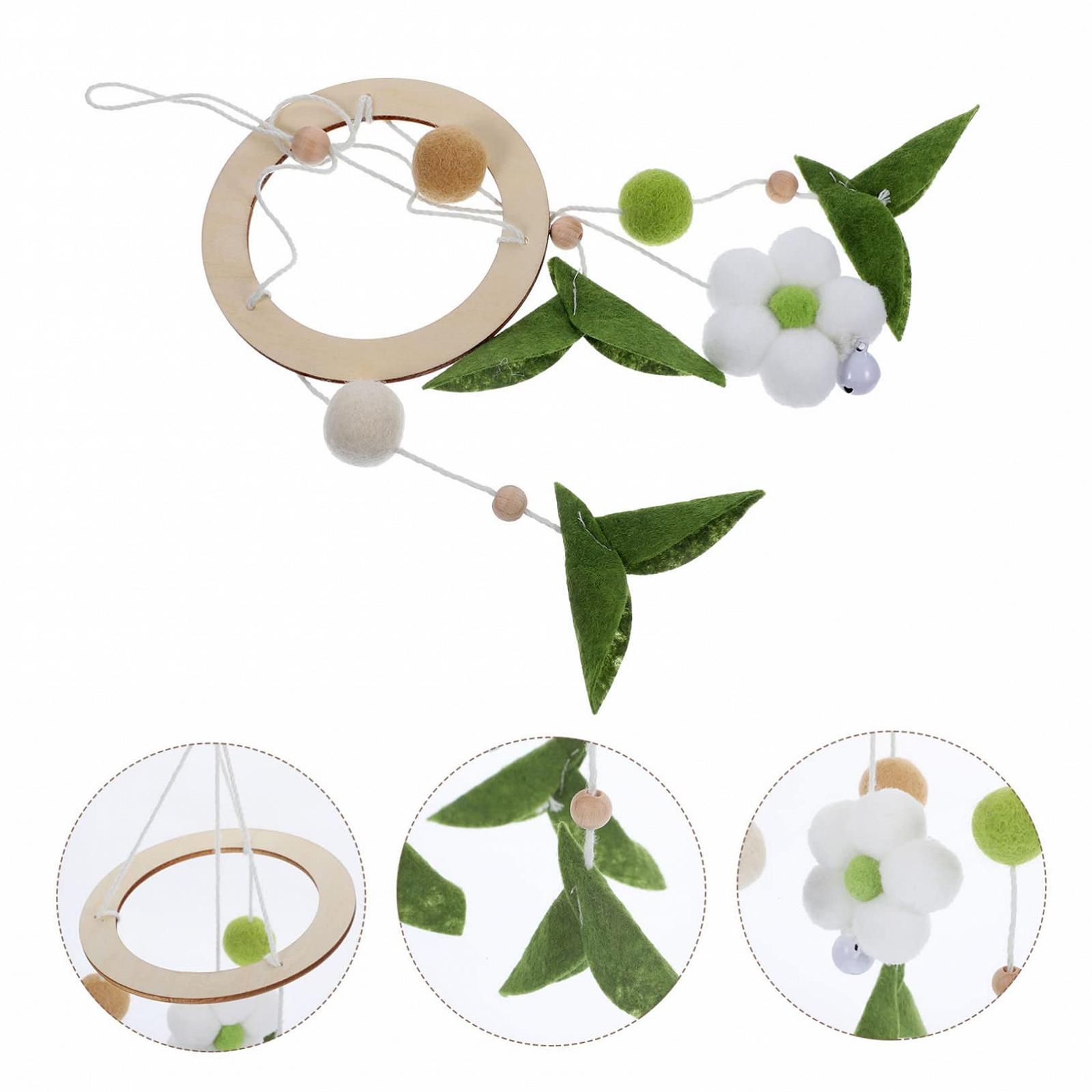 Декорация Hohopeti Bed Bell Weave Flower Garland Wooden, фото №4