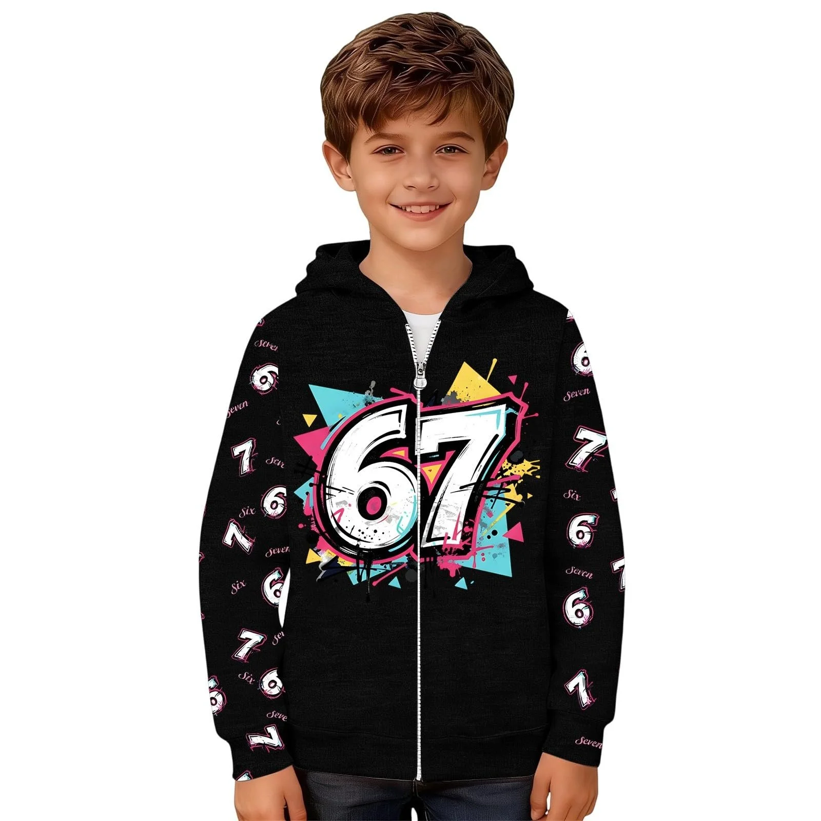 Толстовка Generisch Six Seven Молодіжна Дитяча, фото №1