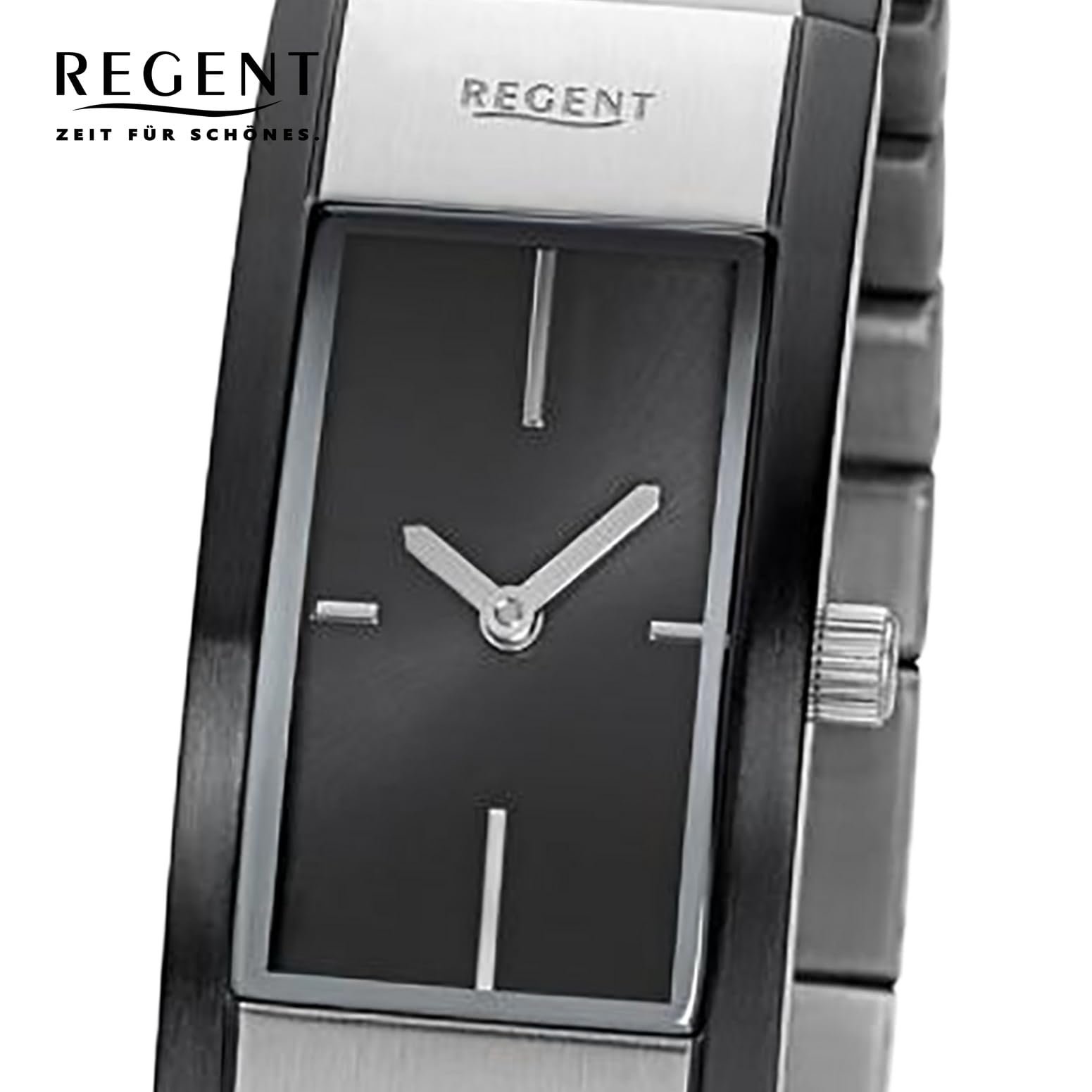 Часы Regent Dmenuhr Clasp / Hoop Steel GM-2101, серебристый/черный, фото №2 Часы Regent Dmenuhr Clasp / Hoop Steel GM-2101, серебристый/черный, фото №2
