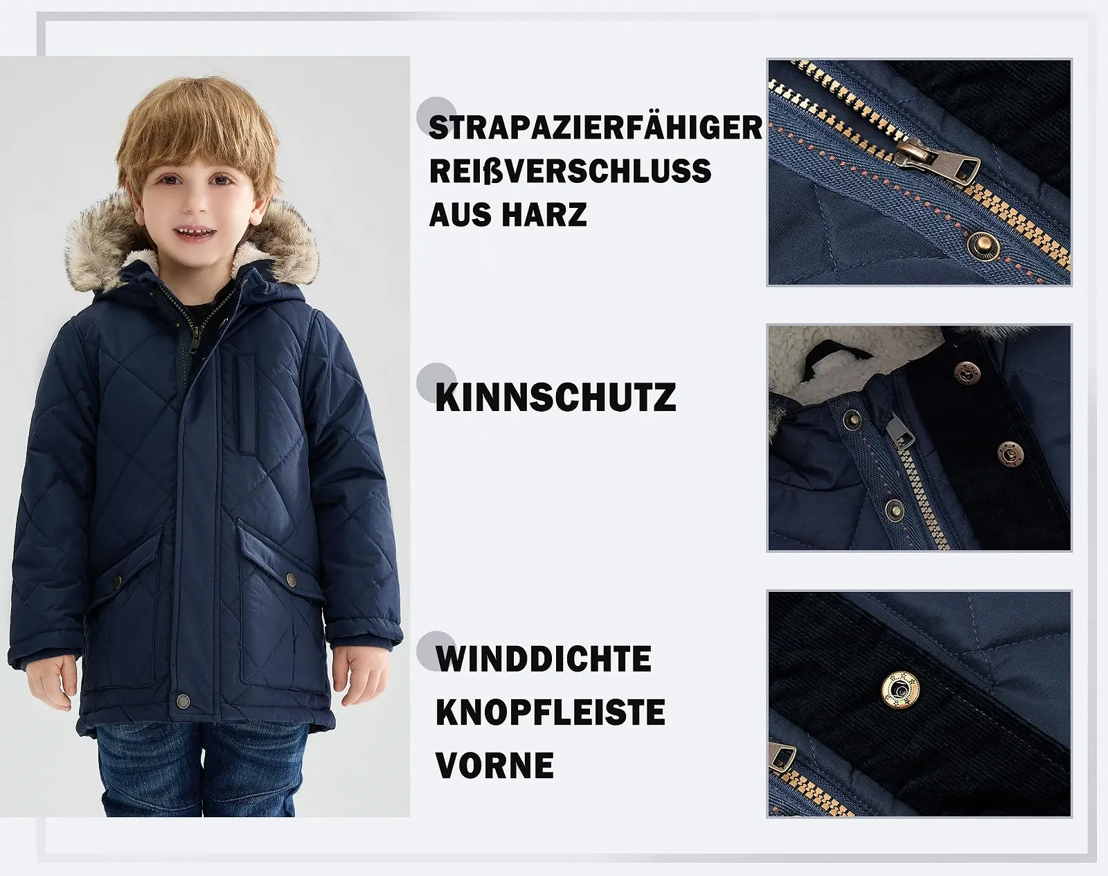 Куртка Sherpa maoo garden для хлопчиків ясельного віку, фото №3