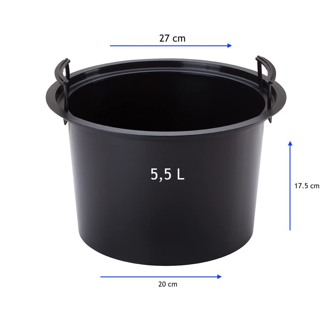 Підвісне кашпо MELTOM 3D Waves з вкладкою та металевим тримачем кругле Біле, фото №4