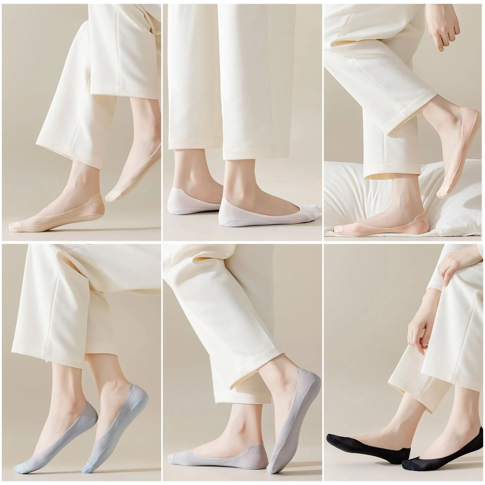 6 пар жіночих невидимих шкарпеток, фото №6