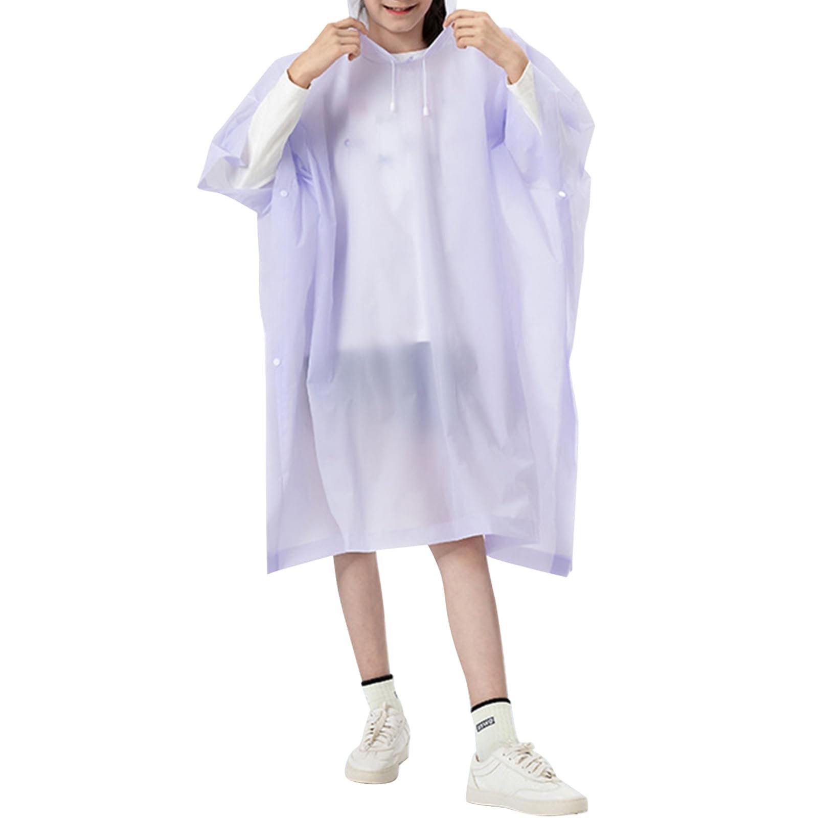 Детский дождевик-пончо Mayoii Водонепроницаемый детский дождевик с капюшоном и пуговицами, Легкий многоразовый плащ EVA для мальчиков и девочек, Портативный детский дождевик, фото №1 Детский дождевик-пончо Mayoii Водонепроницаемый детский дождевик с капюшоном и пуговицами, Легкий многоразовый плащ EVA для мальчиков и девочек, Портативный детский дождевик, фото №1