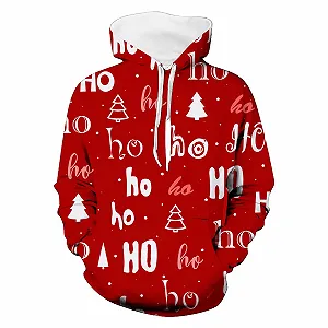 Худи Christmas Tree, для девочек и мальчиков, модель с 3D принтом, с карманом synthetic.ua - Фото 1