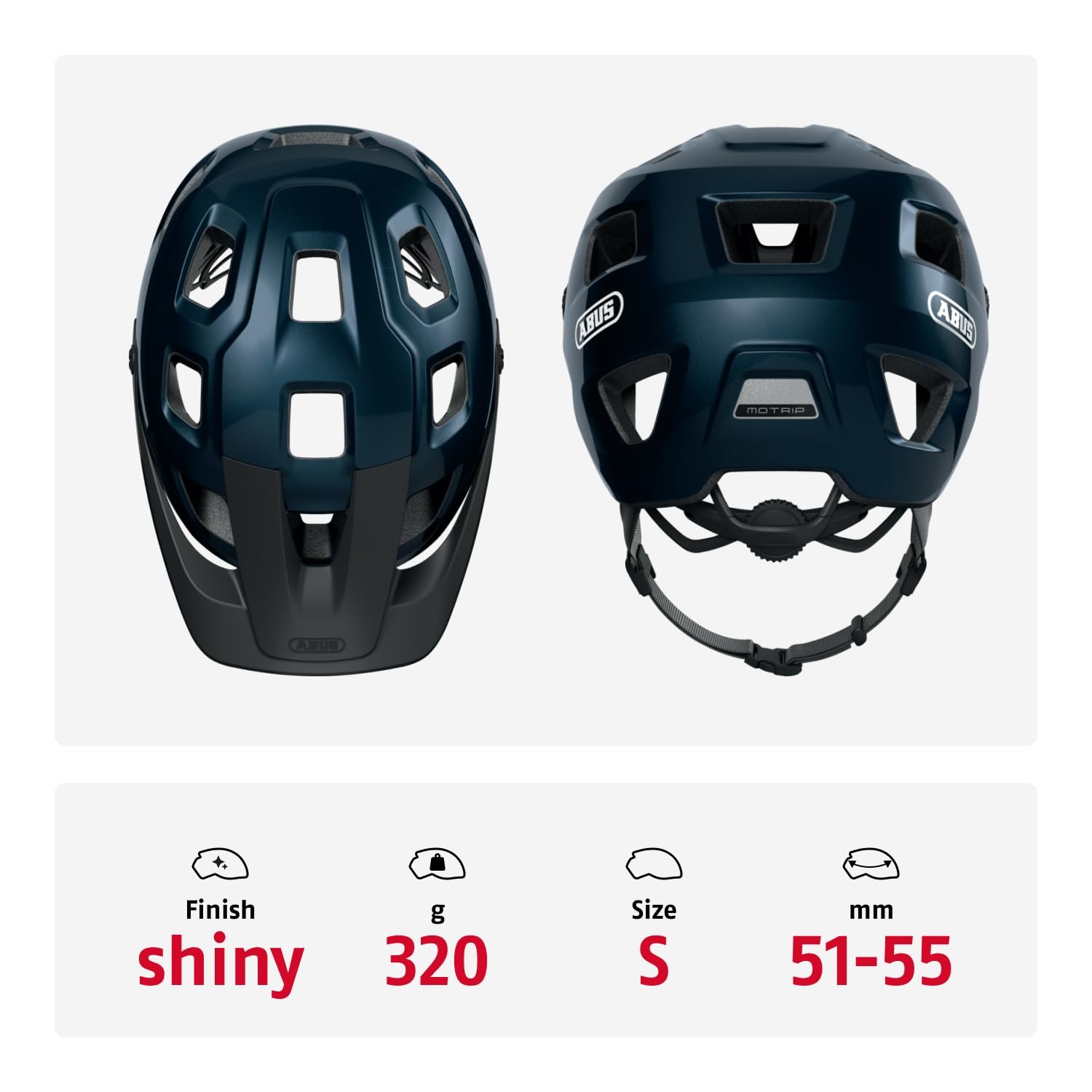 Шолом MTB ABUS MoTrip з регульованим по висоті козирком Unisex, фото №4