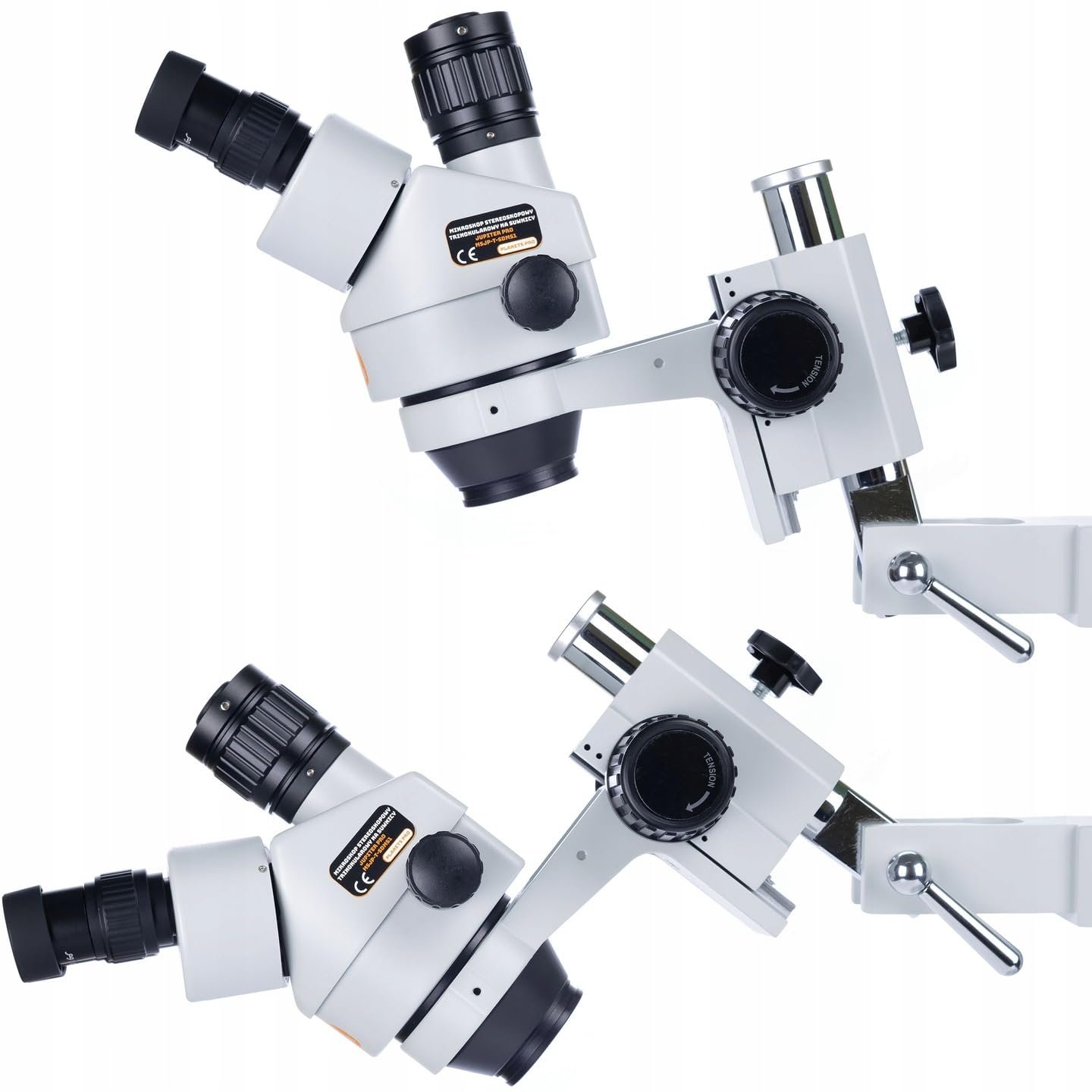 Стереомикроскоп тринокулярный Rosfix Jupiter Pro MSJP-T-SDMS1, увеличение 7x-50x, предметный столик X/Y, головка 360°, фото №5