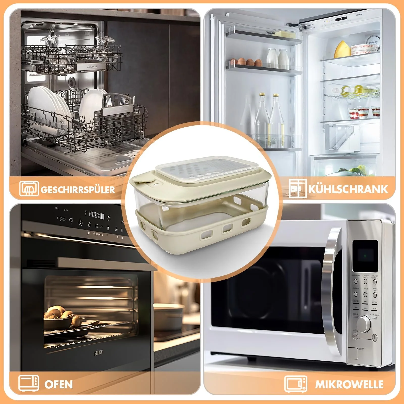 Терка для творога со стеклянным контейнером и крышкой, фото №6