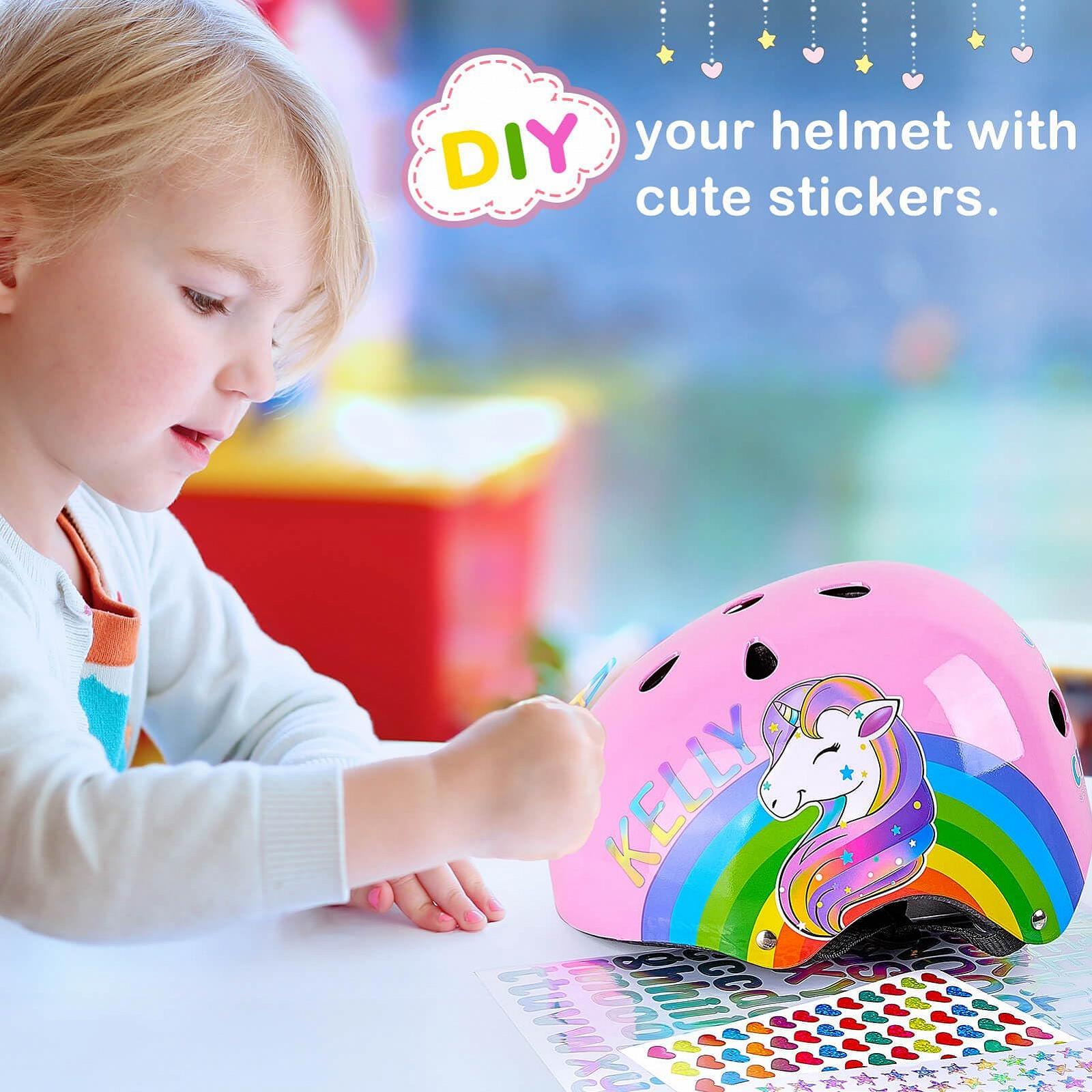 Шлем детский MHJY для велосипеда 3-8 лет, регулируемый, с наколенниками, налокотниками и напульсниками, для роликовых коньков, скейтборда, велосипеда, фото №3