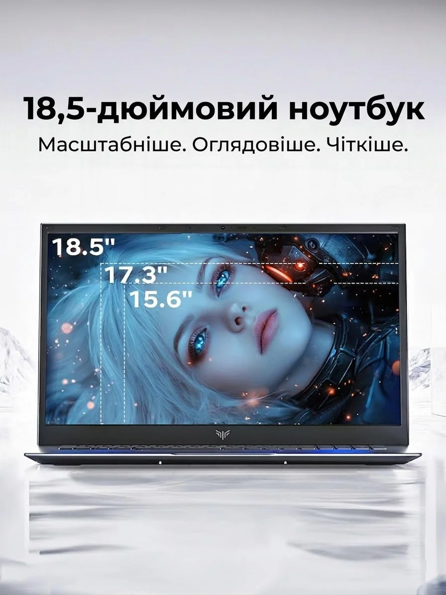 Ноутбук 18.5" ACEMAGIC AX18 Intel N150 RAM 16GB SSD 512GB Windows 11 (UKR), фото №4