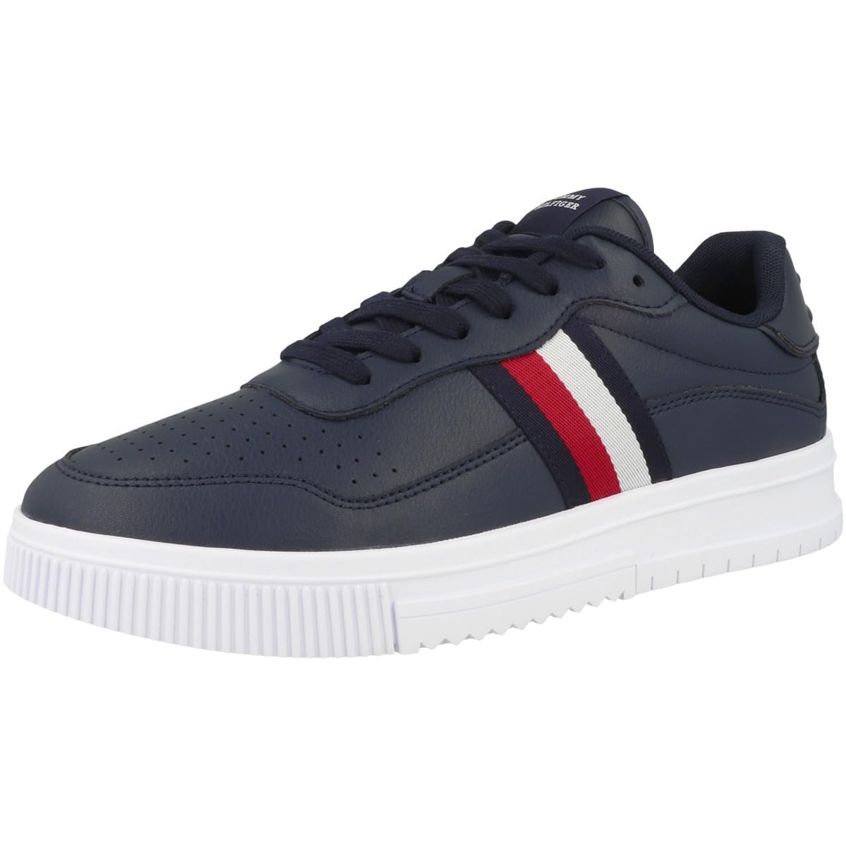 Кросівки Tommy Hilfiger Supercup Low Шкіряні в смужку, фото №4