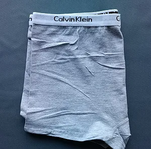 Чоловічі сірі труси боксери Calvin Klein synthetic.ua - Фото 1